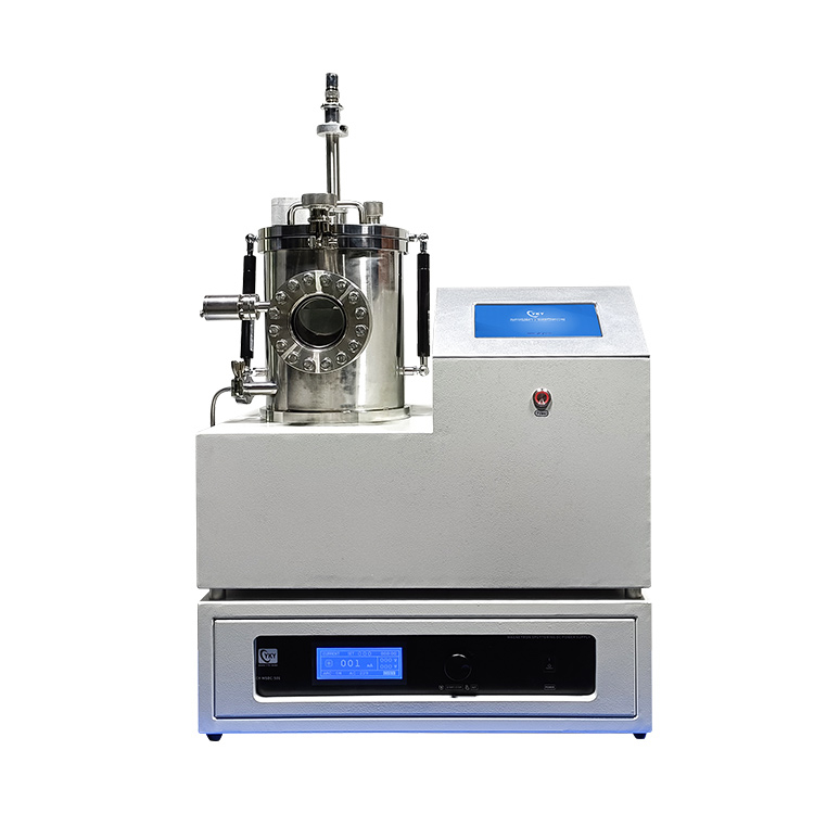 Desktop single target DC magnetron sputtering coater with stainless steel cavity