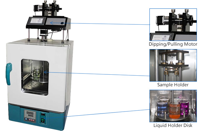 5 position automatic programmable laboratory dip coating equipment